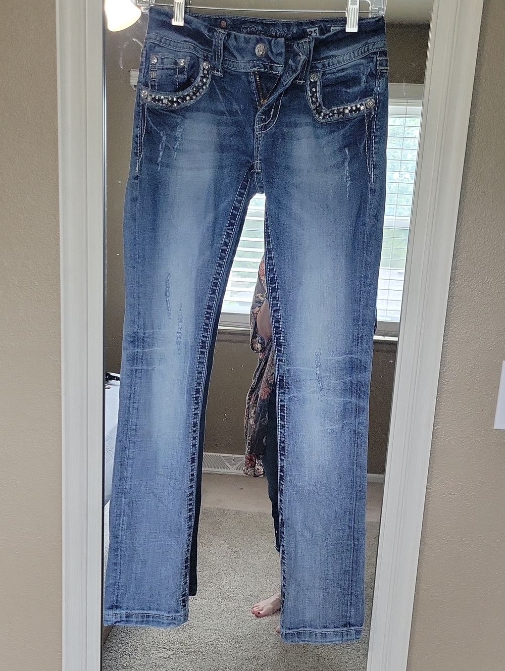 Miss Me Studded Light Blue Women’s Jeans Wize 25